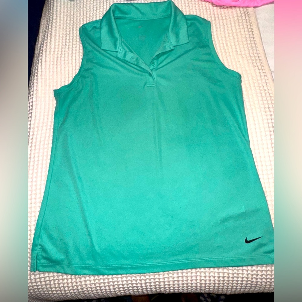 Nike Women's Teal Sleeveless Tank Top